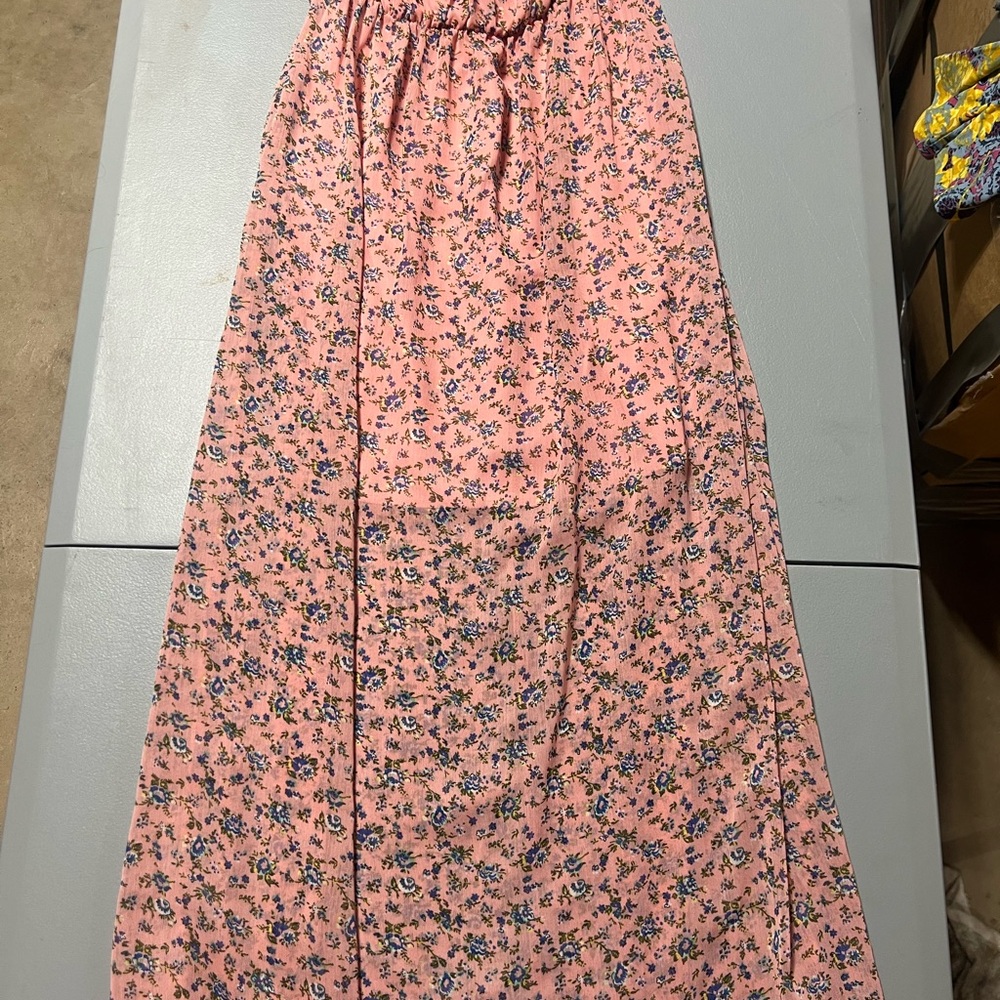 Floral Pink Maxi Dress